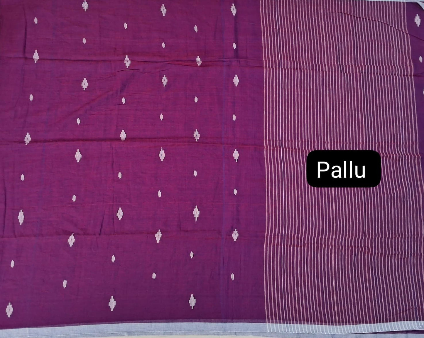 Purple Khadhi Cotton Saree