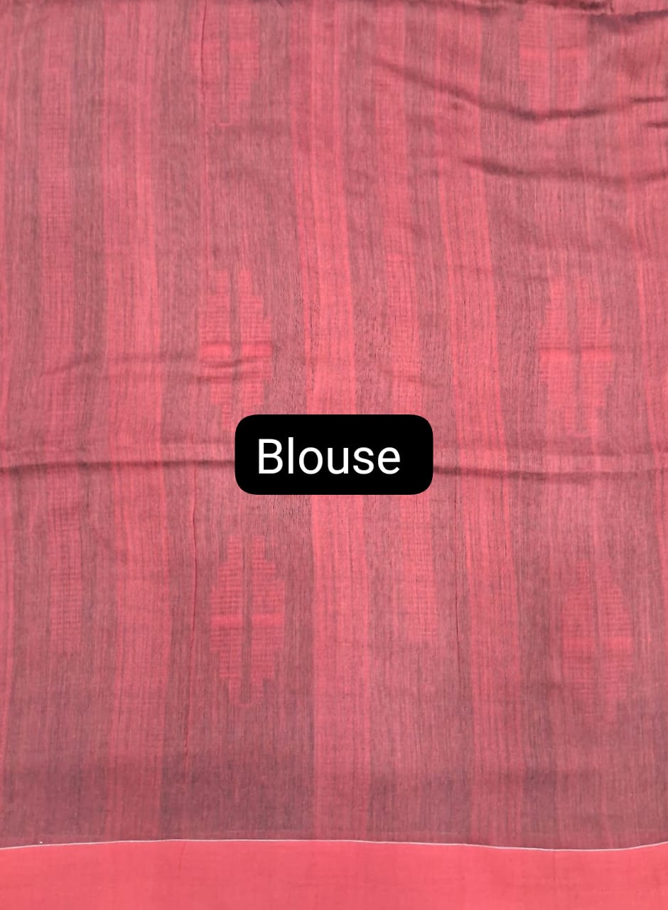 Bottle green Khadhi cotton saree