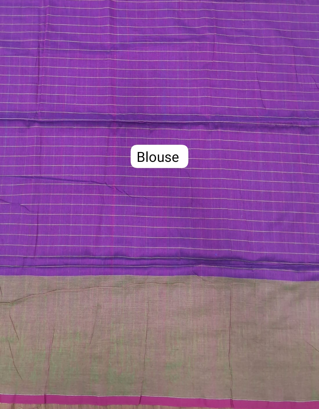 Royal Blue Khadhi Cotton Saree