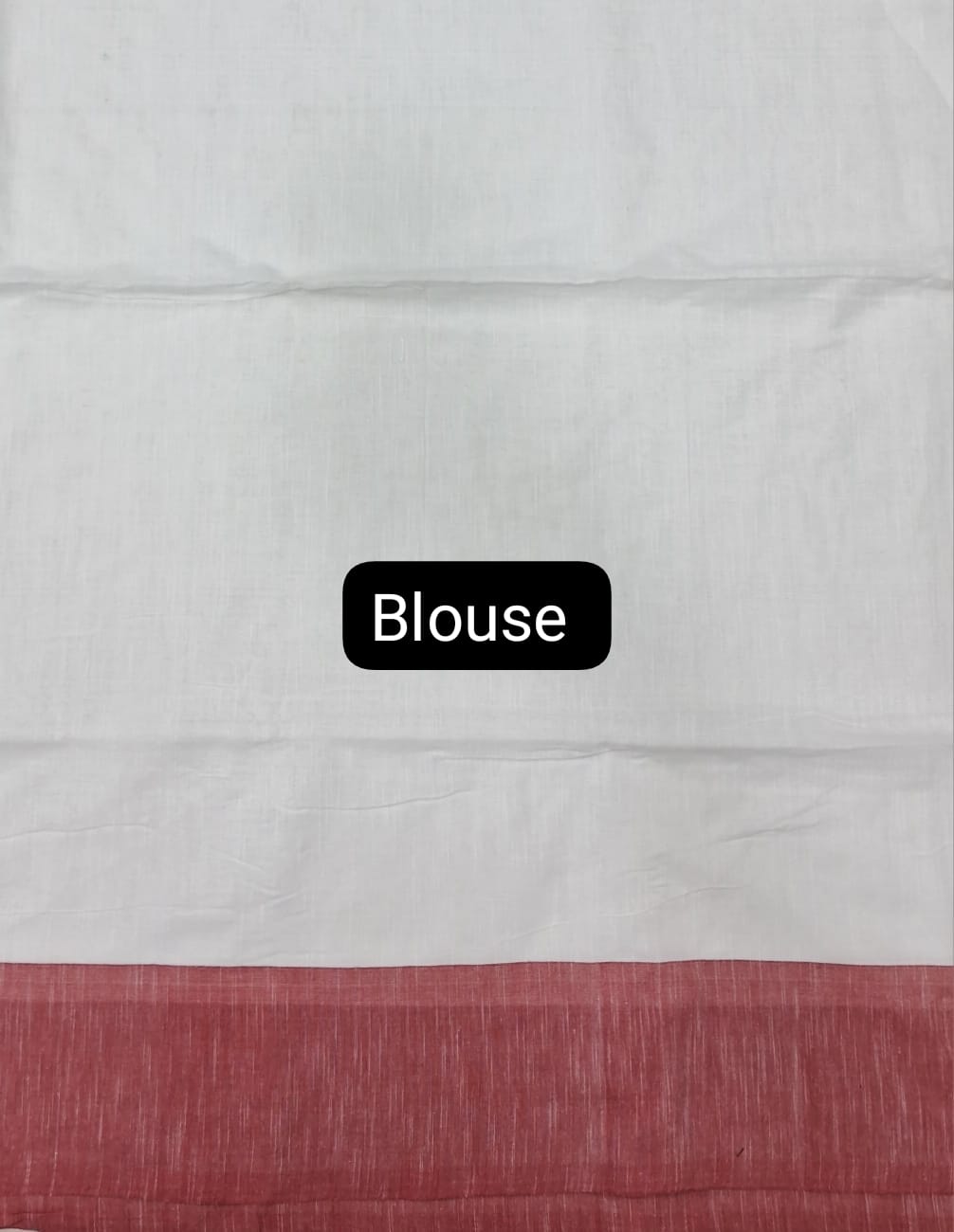 White Khadhi Cotton Saree