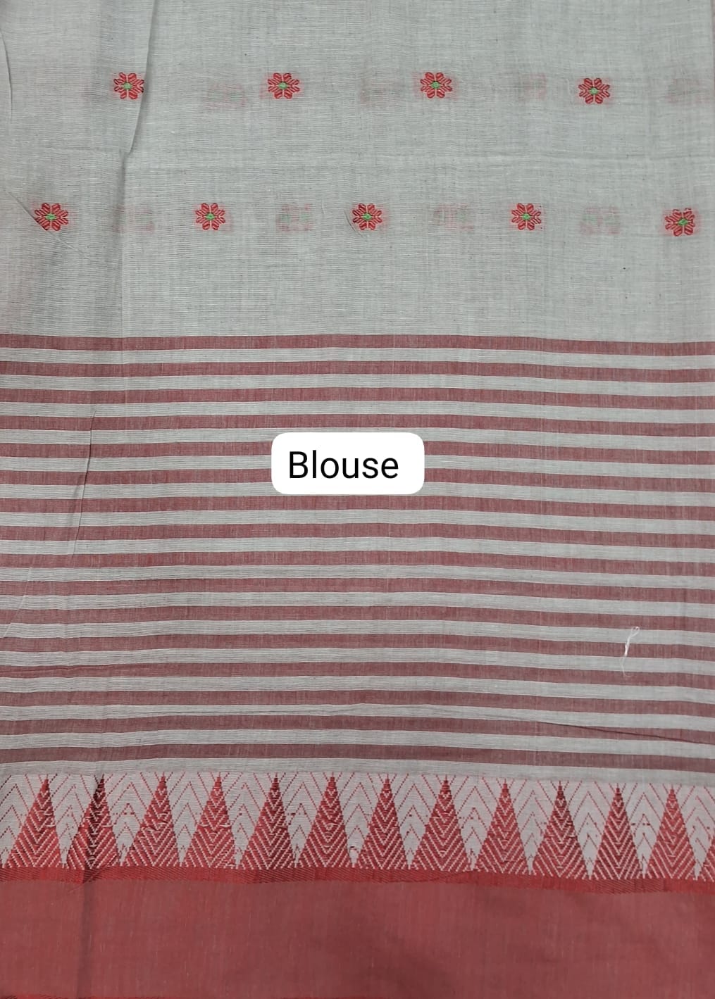 Off white Khadhi Cotton Saree