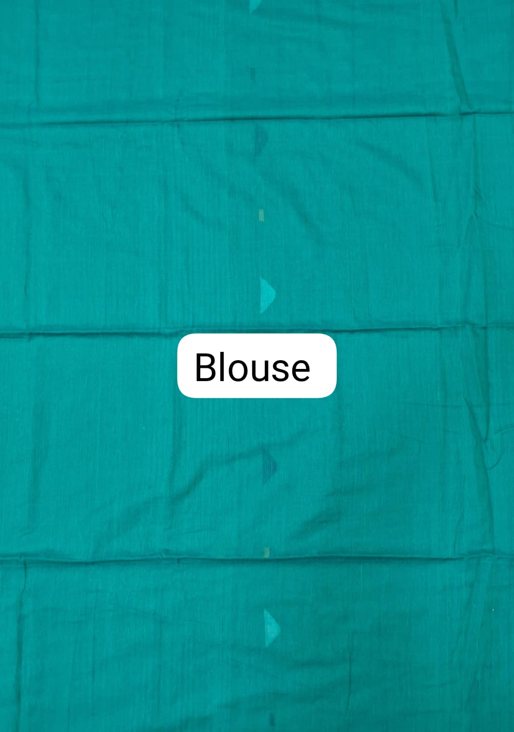 Teal Blue Khadhi Cotton Saree