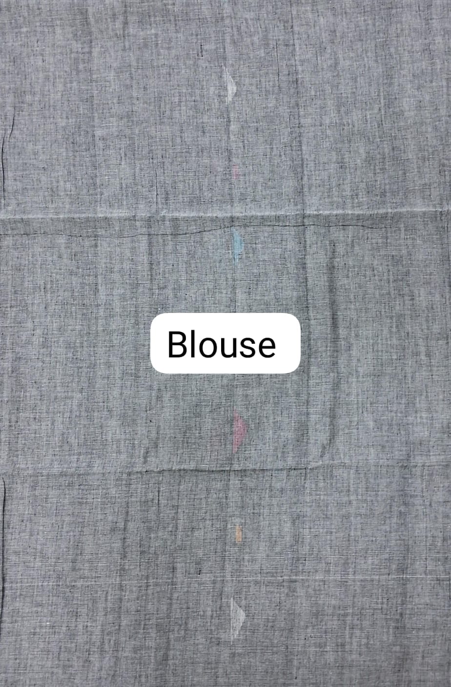 Elephant Grey Khadhi Cotton Saree