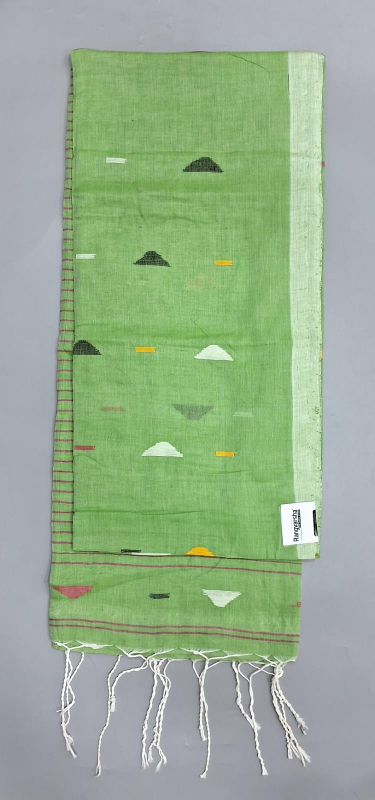 Bright Green Khadhi Cotton Saree