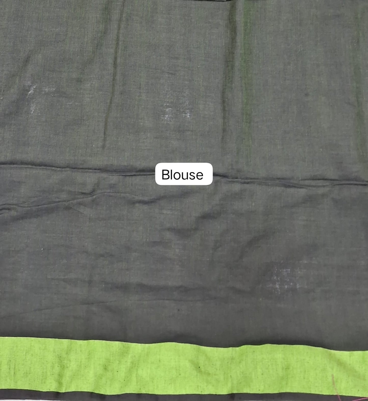 Black Khadhi Cotton Saree