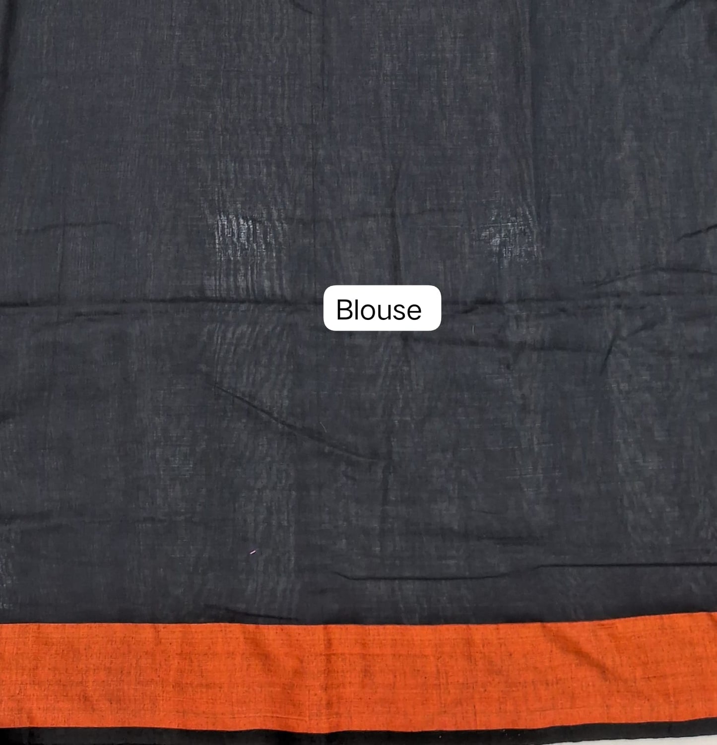 Black Khadhi Cotton Saree