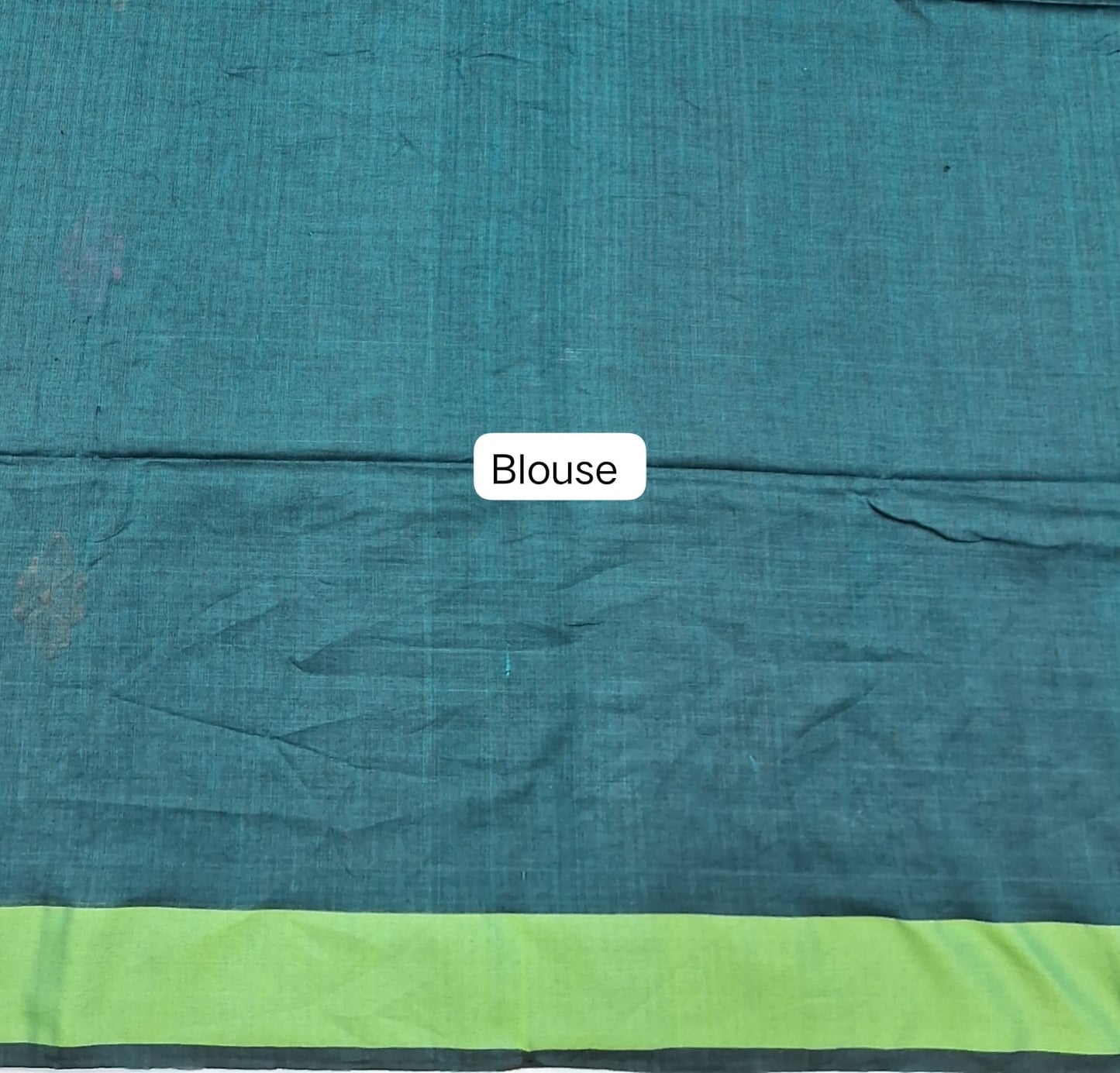 Teal Blue Khadhi Cotton Saree