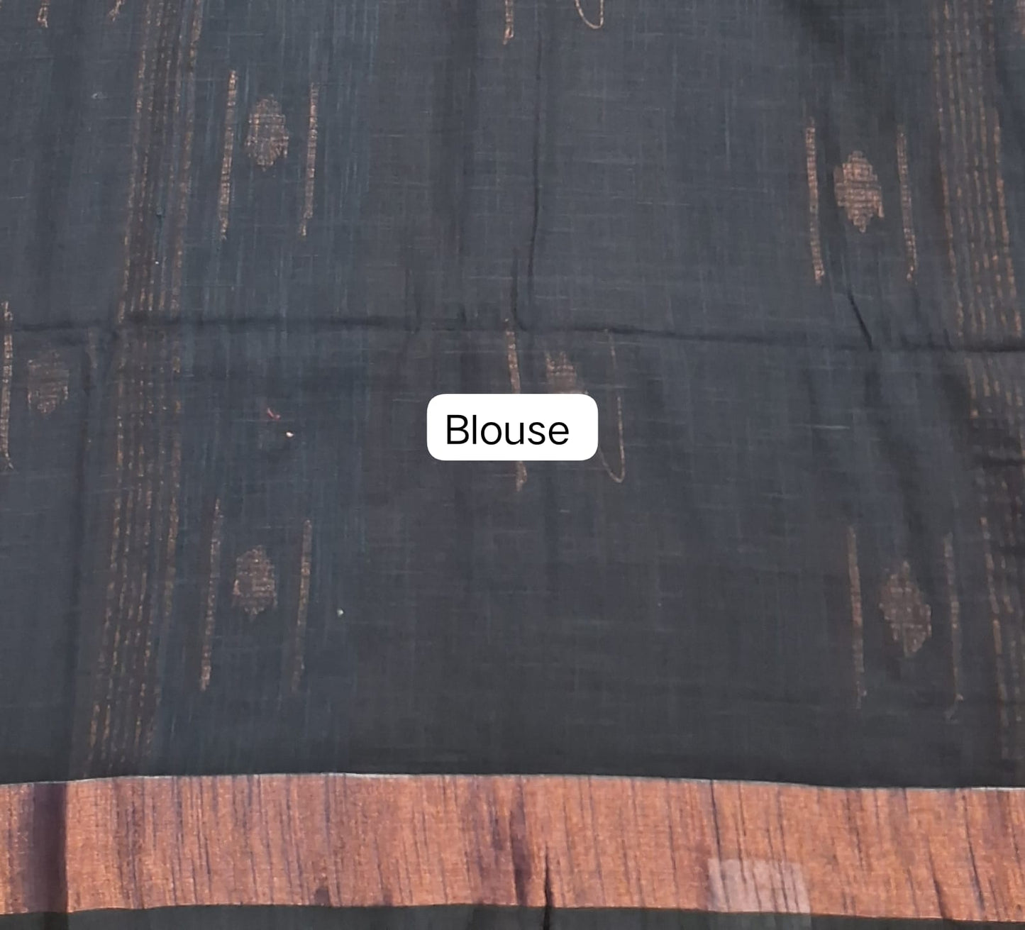 Black Khadhi Cotton Saree