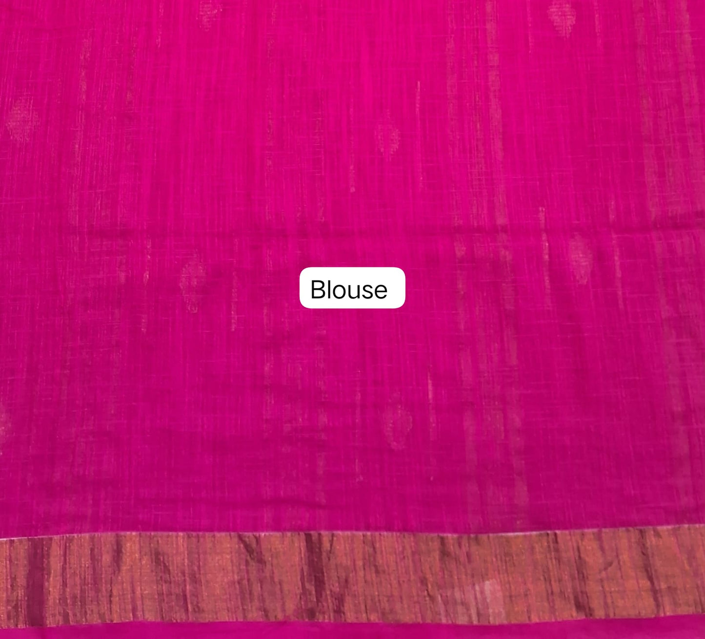 Rani Pink Khadhi Cotton Saree