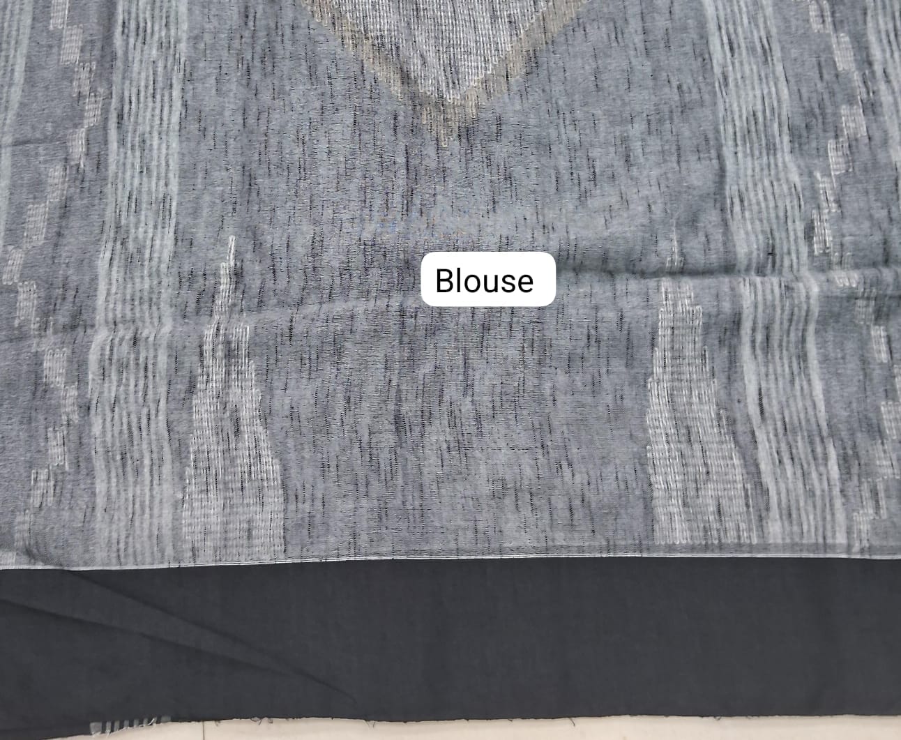 Marine Blue Khadhi Cotton Saree