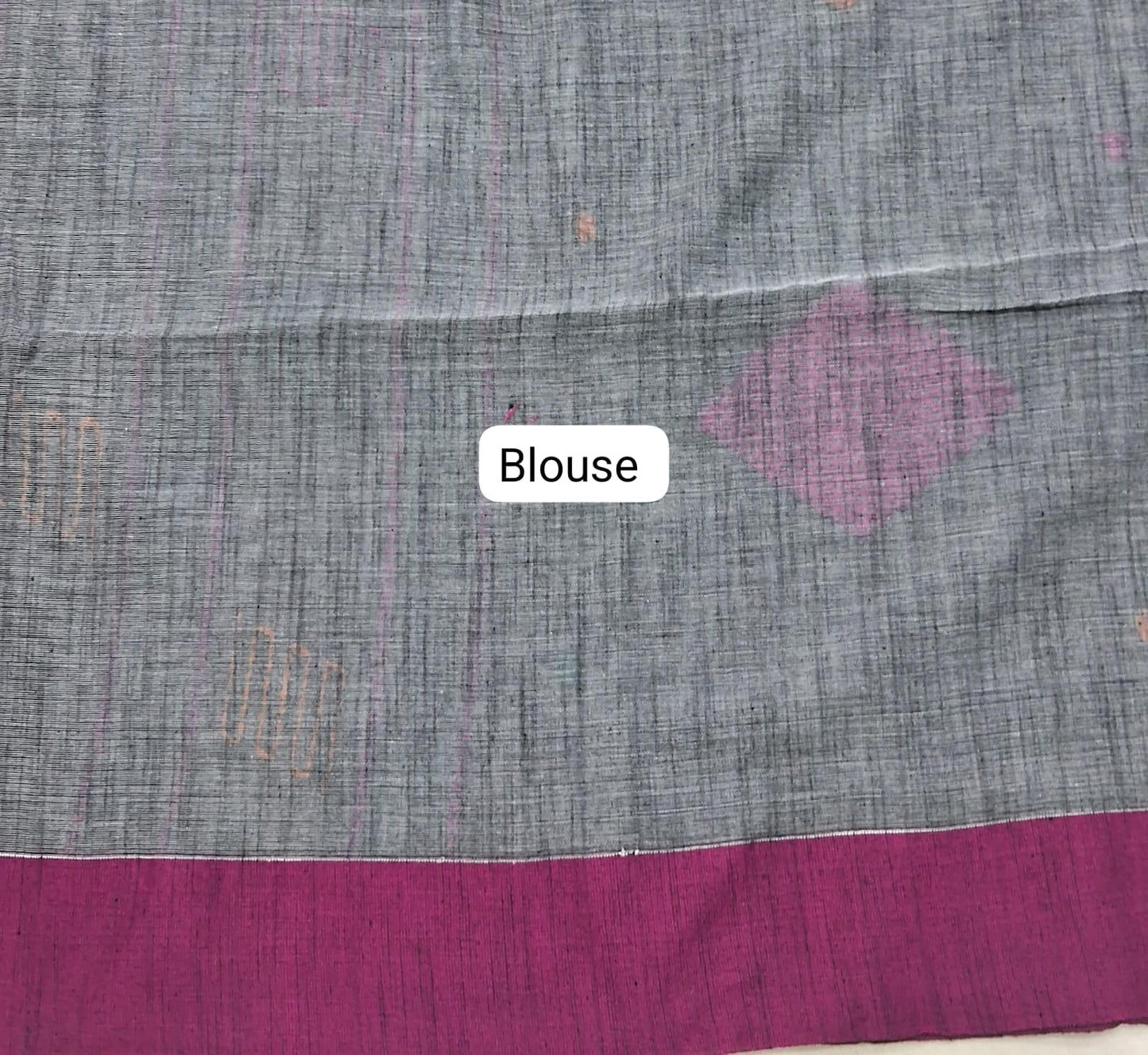 Grey Khadhi Cotton Saree