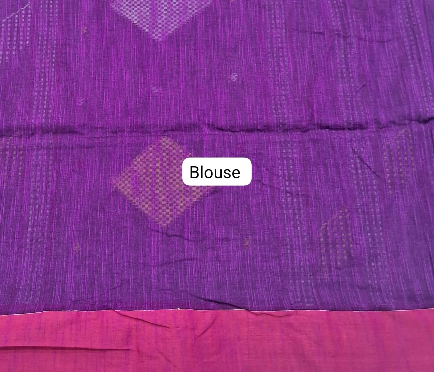 Purple Khadhi Cotton Saree