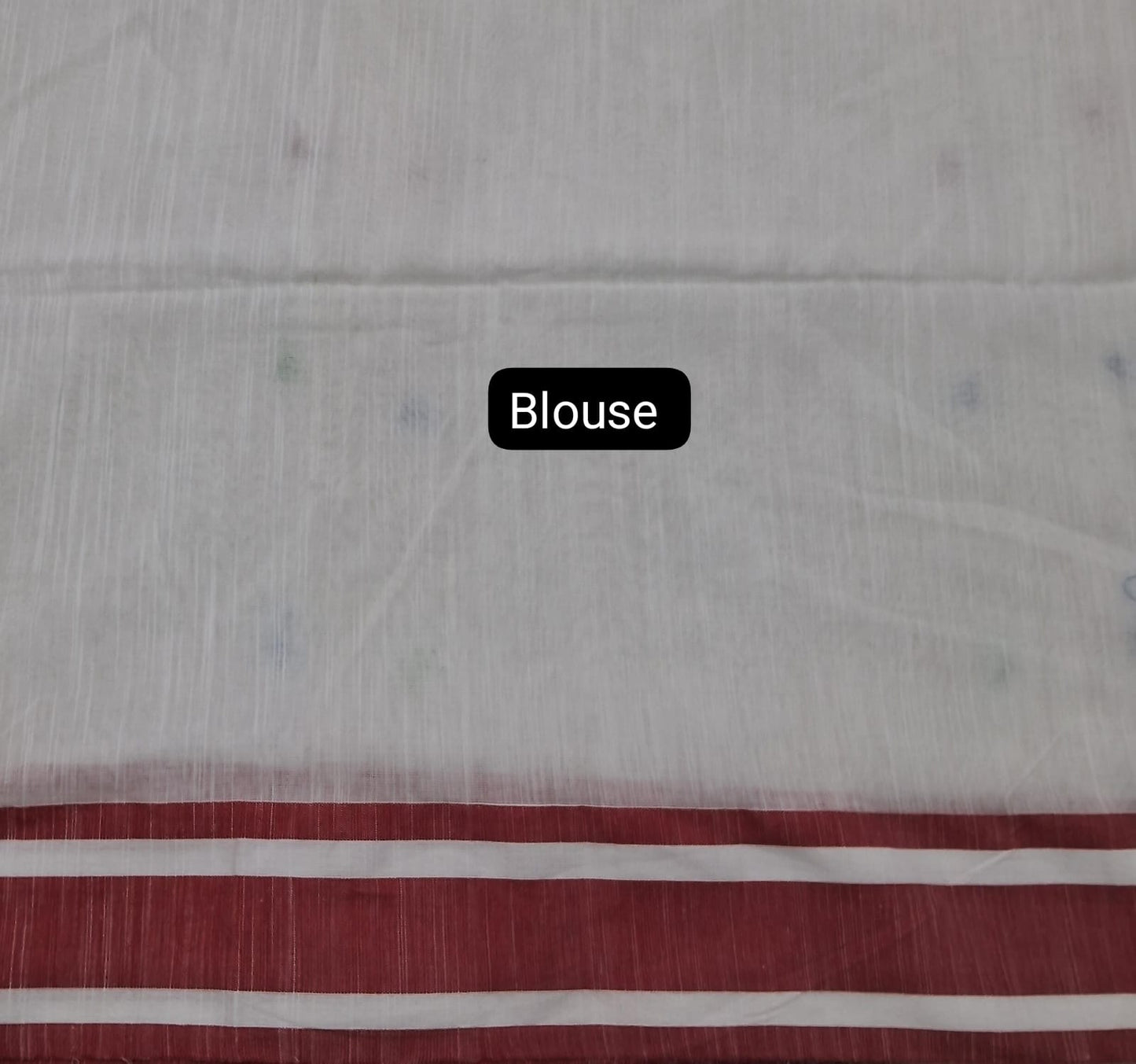 White Khadhi Cotton Saree