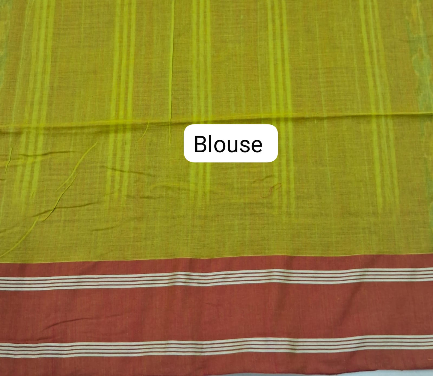 Yellow Khadhi Cotton Saree