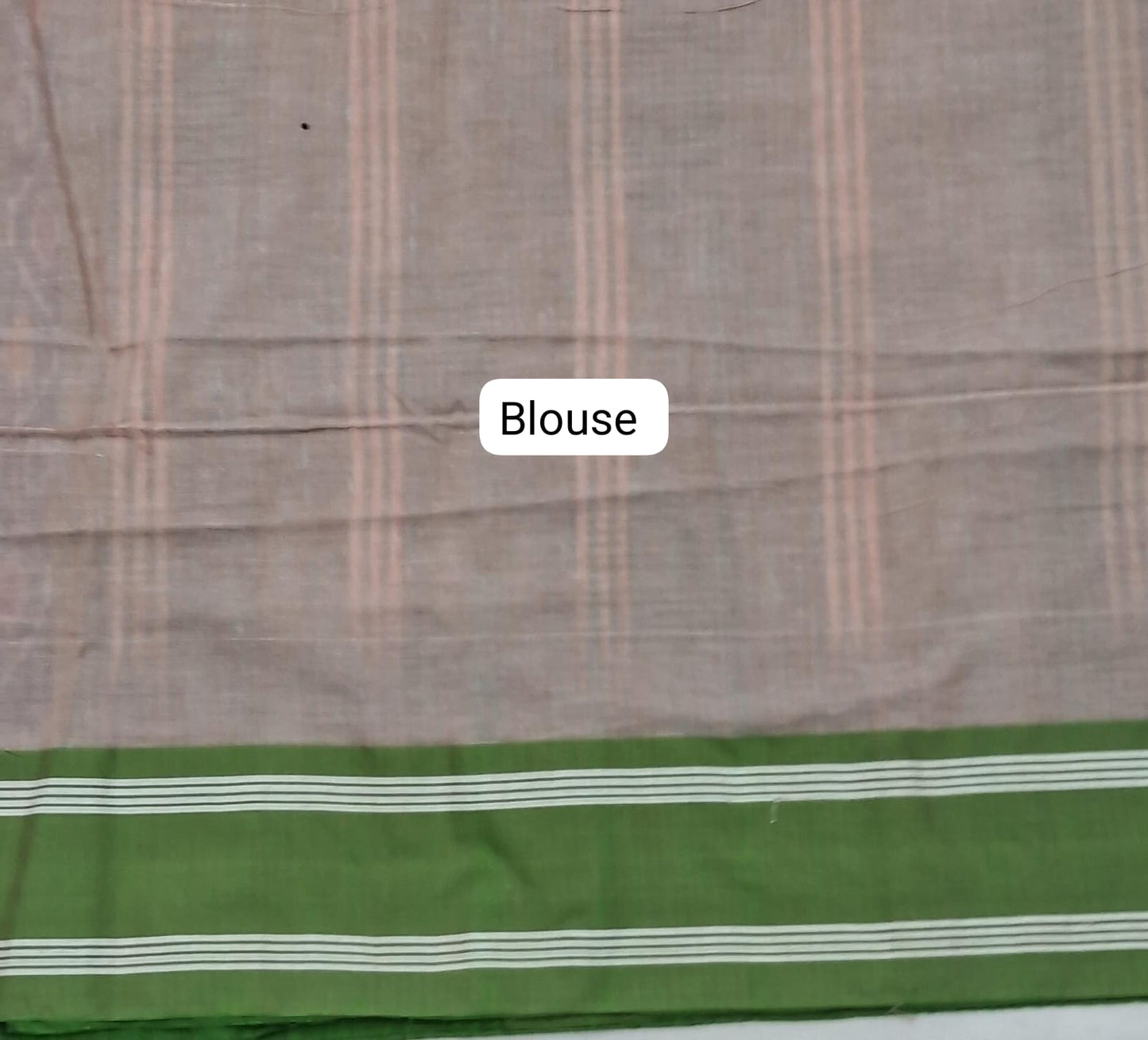 Beige Khadhi Cotton Saree