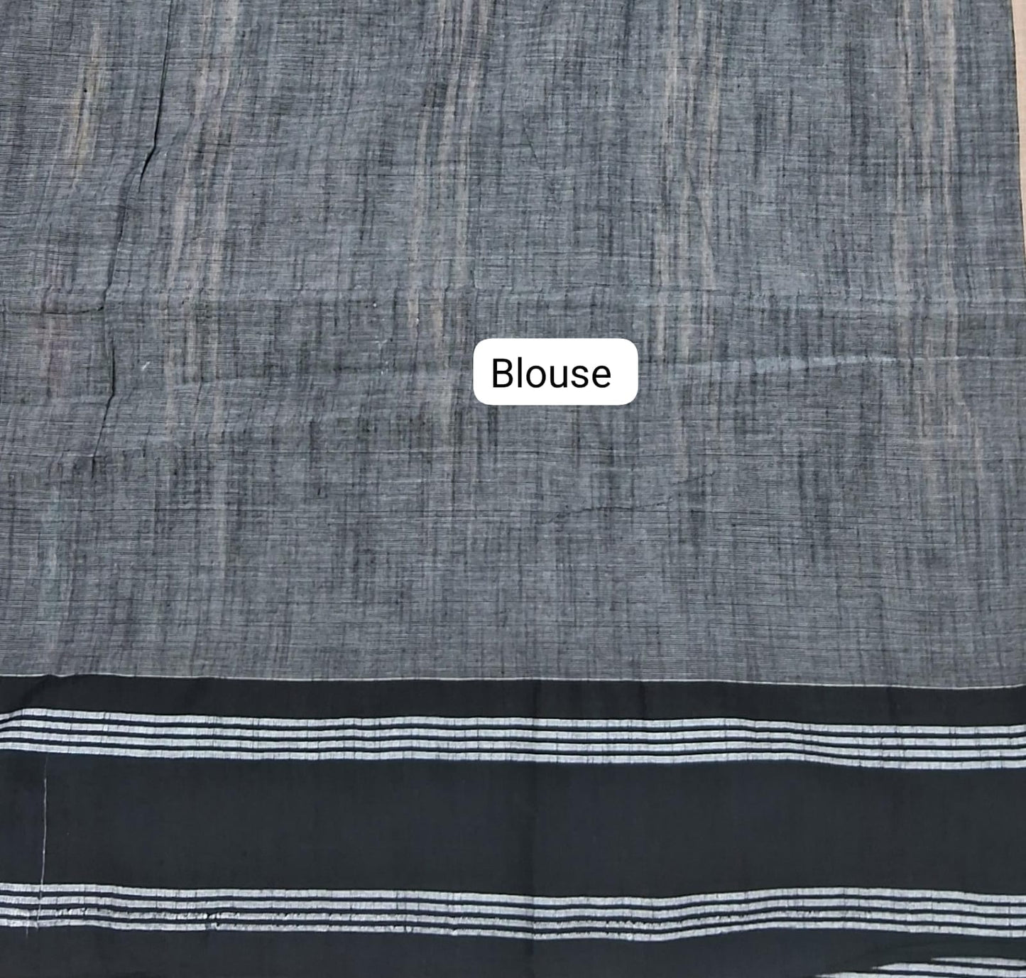 Peach Khadhi Cotton Saree