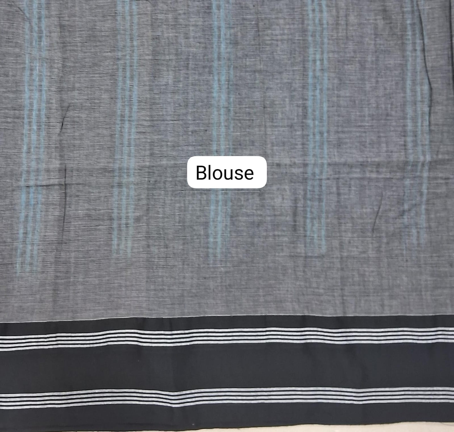 Sky Blue Khadhi Cotton Saree