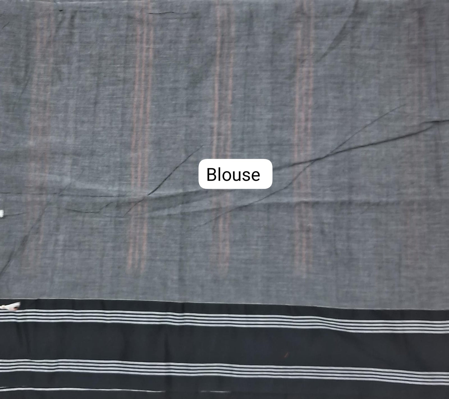 Peach Khadhi Cotton Saree