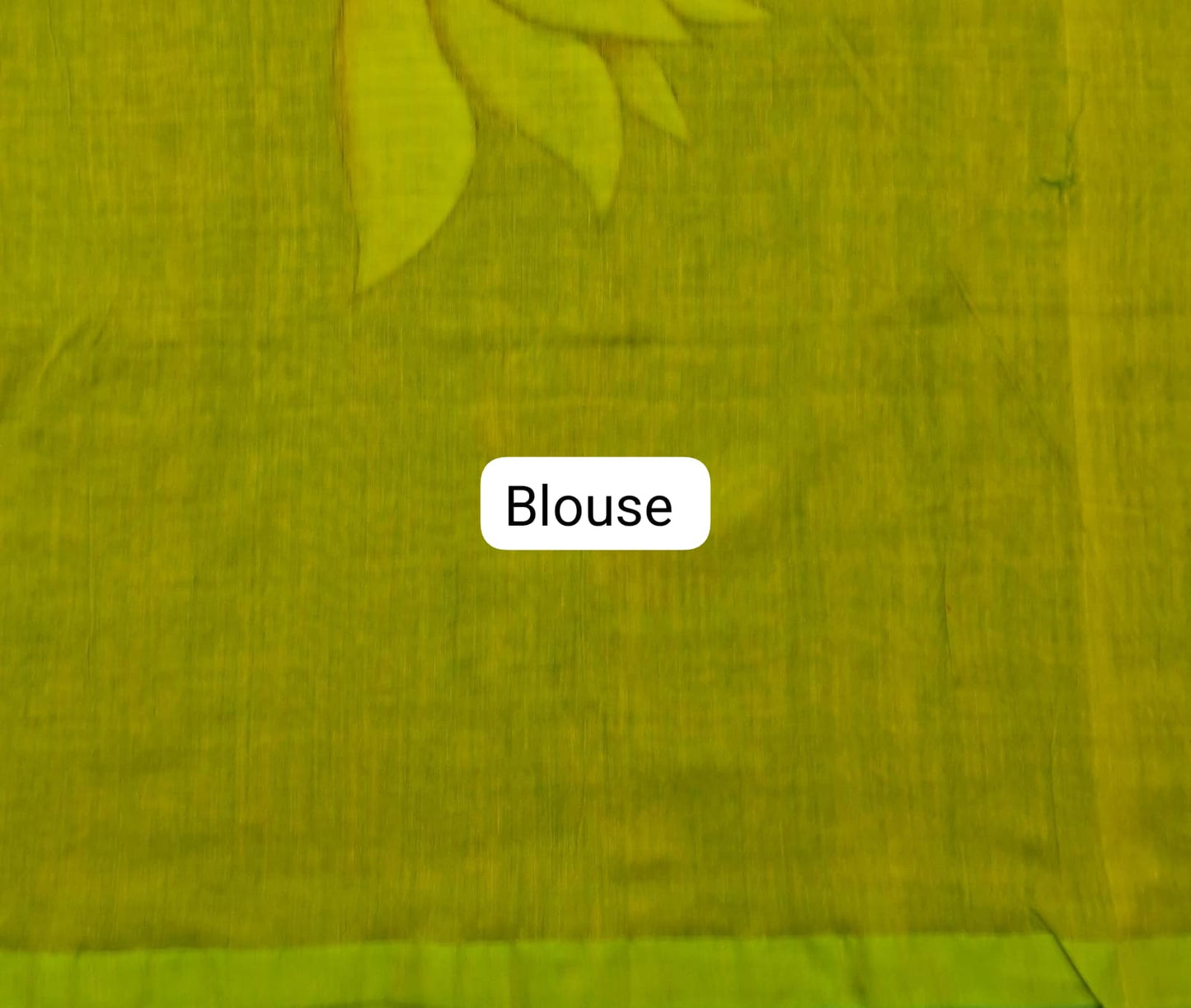 Lime Green Khadhi /Mulmul Cotton Saree