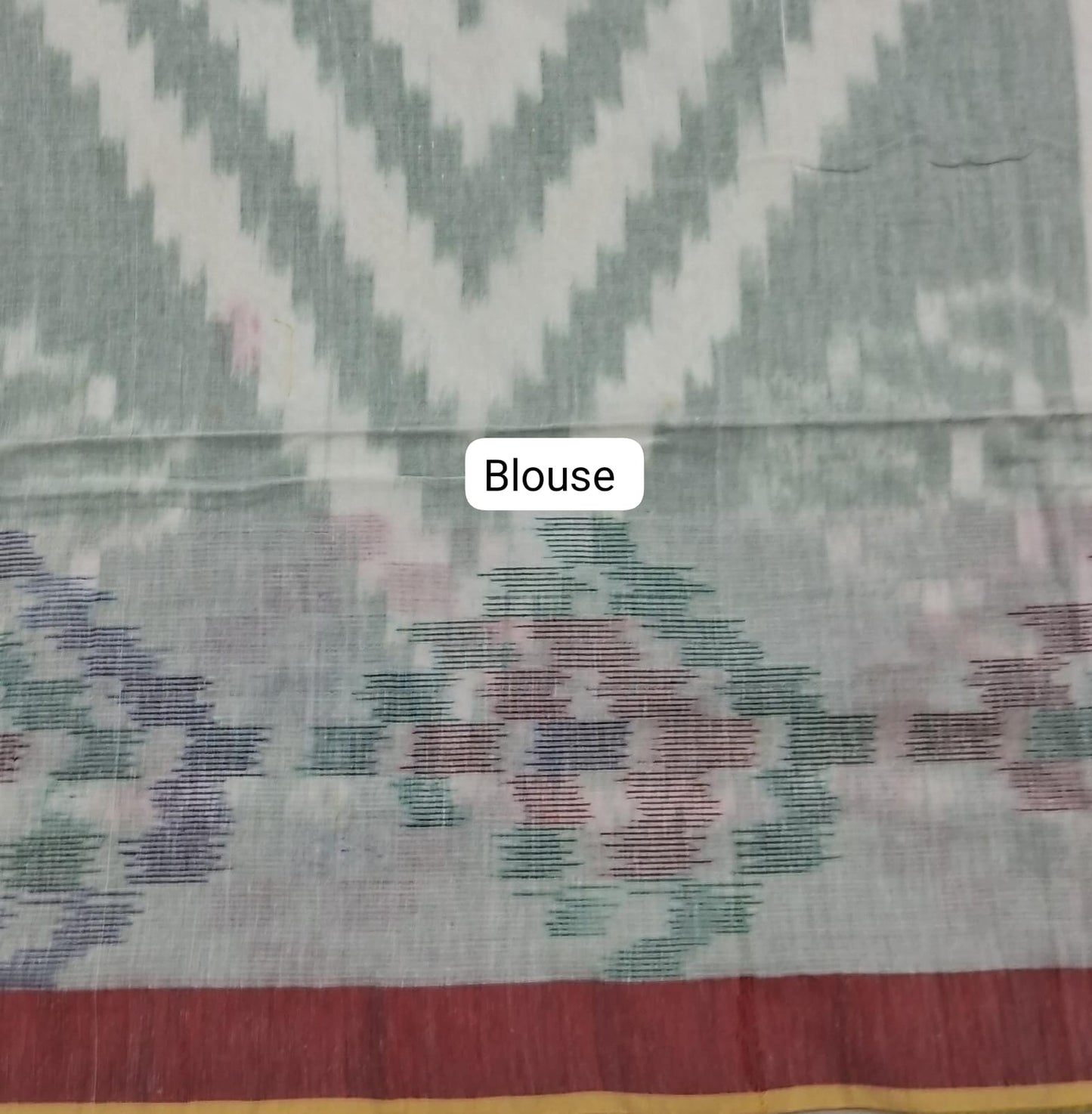 White Khadhi Cotton Saree