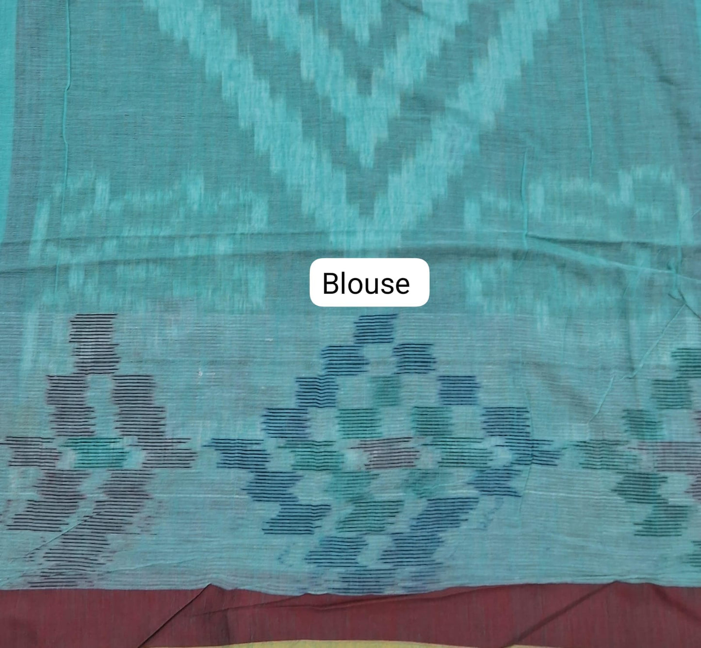 Marine Blue Khadhi Cotton Saree