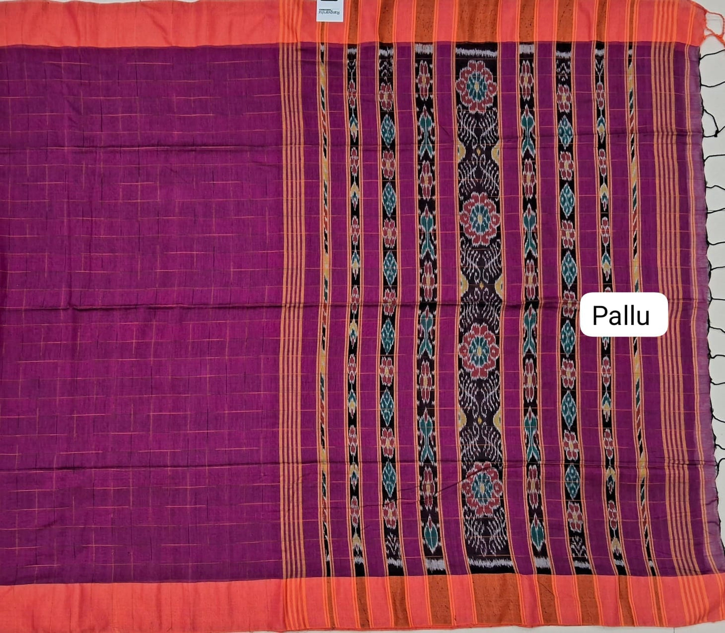 Purple Khadhi Cotton Saree
