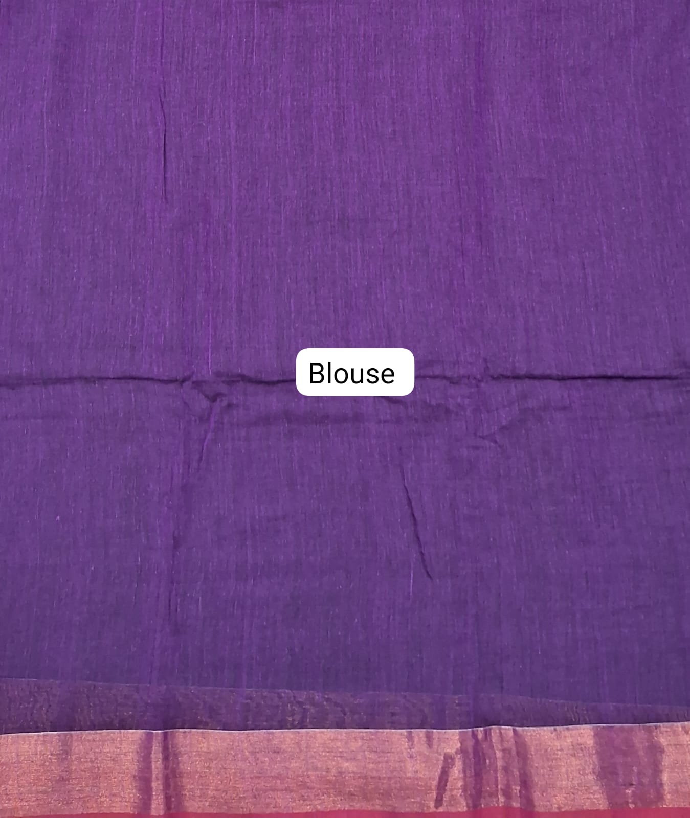 Purple Khadhi Cotton Saree