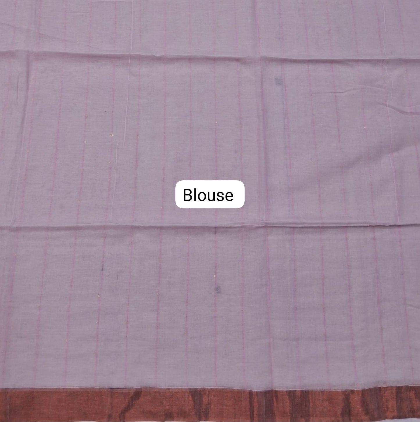 Baby Pink Khadhi Cotton Saree