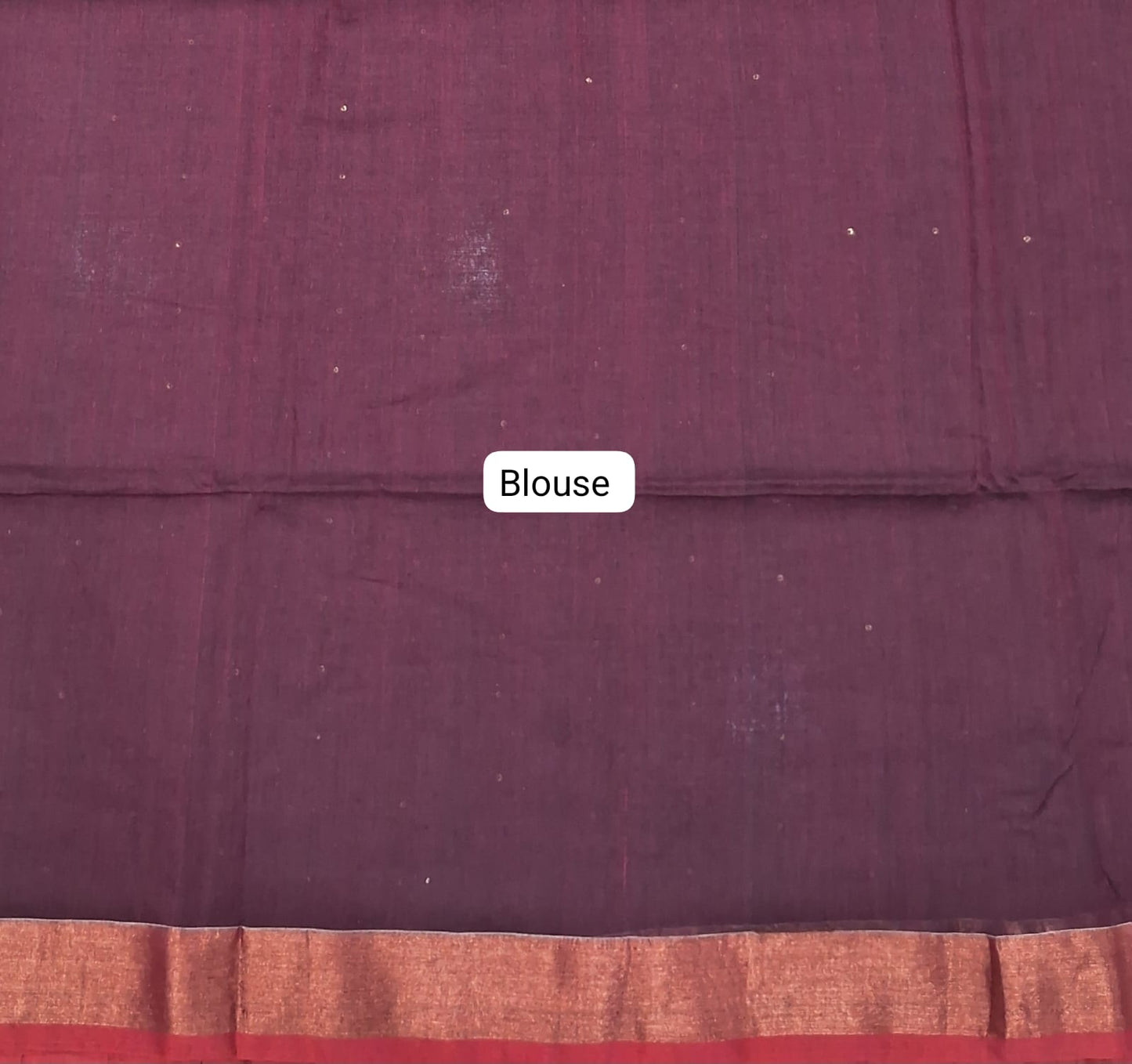 Brown Khadhi Cotton Saree
