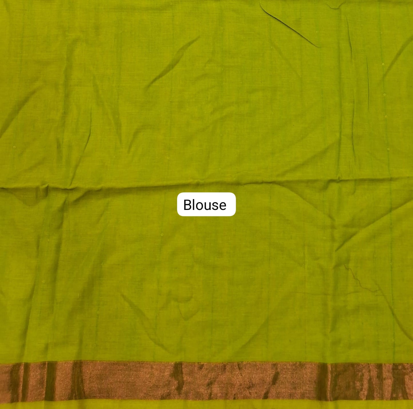 Bright Green Khadhi Cotton Saree