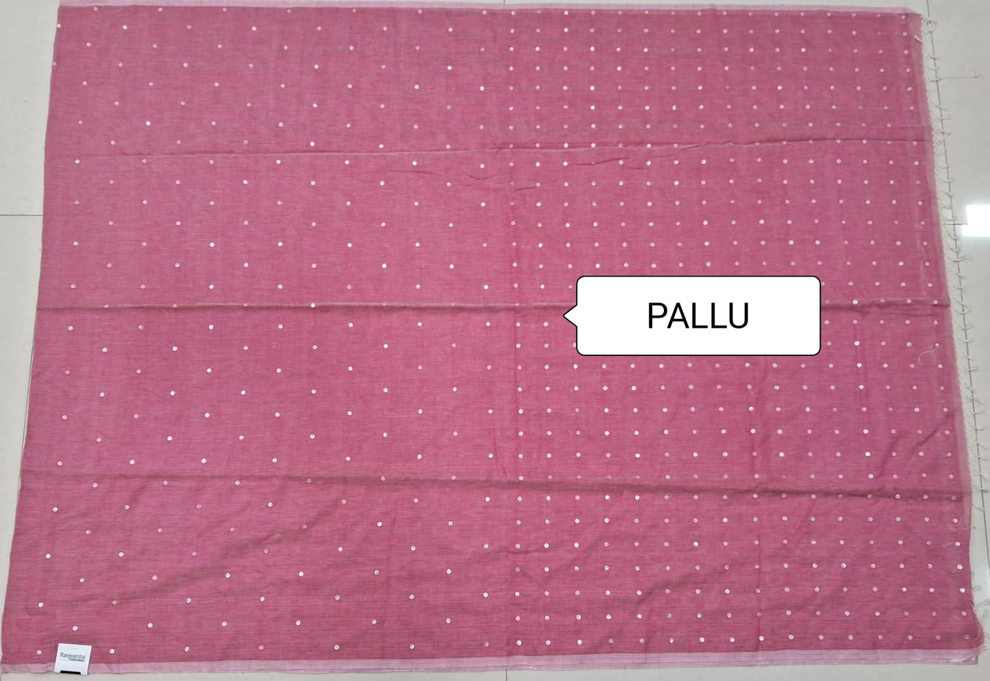 Pink Khadhi cotton saree