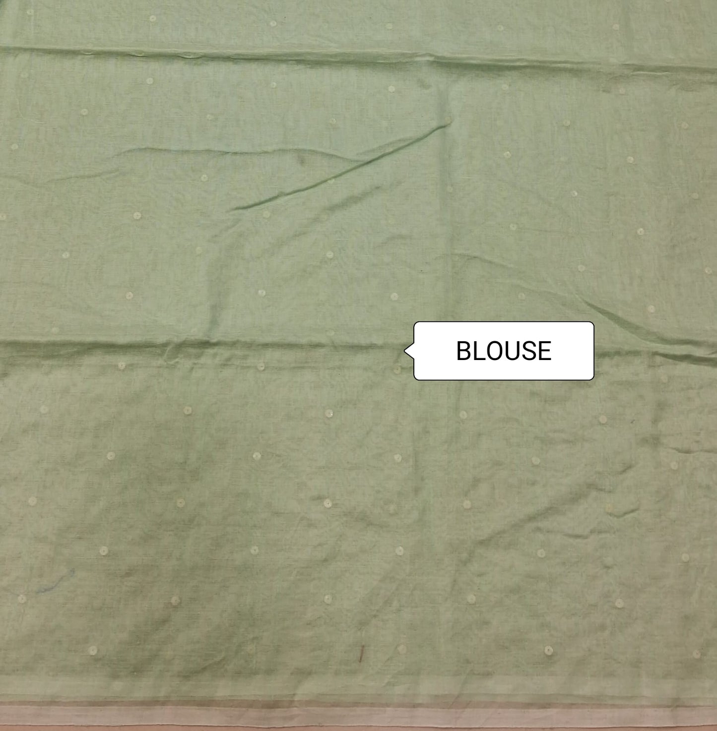 Light green Khadhi cotton saree