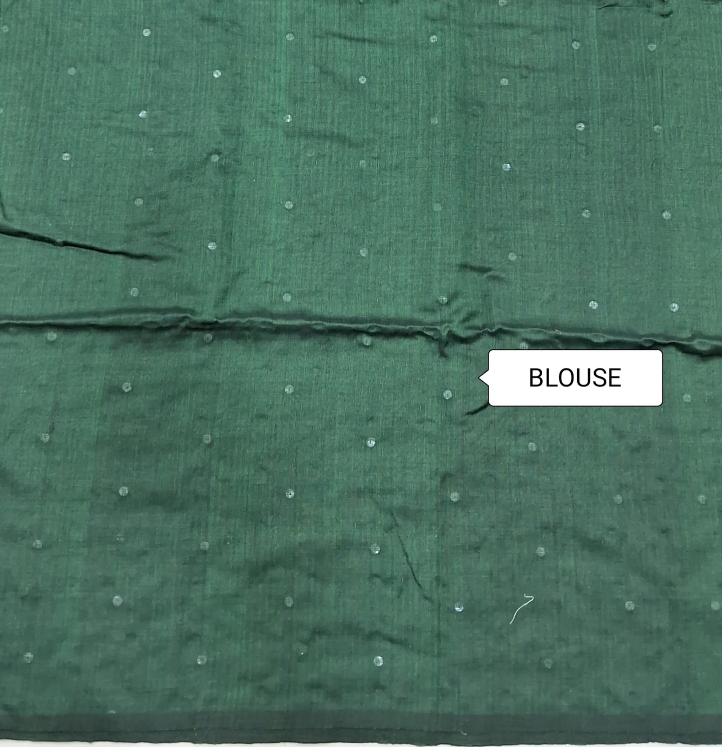 Bottle green Khadhi cotton saree