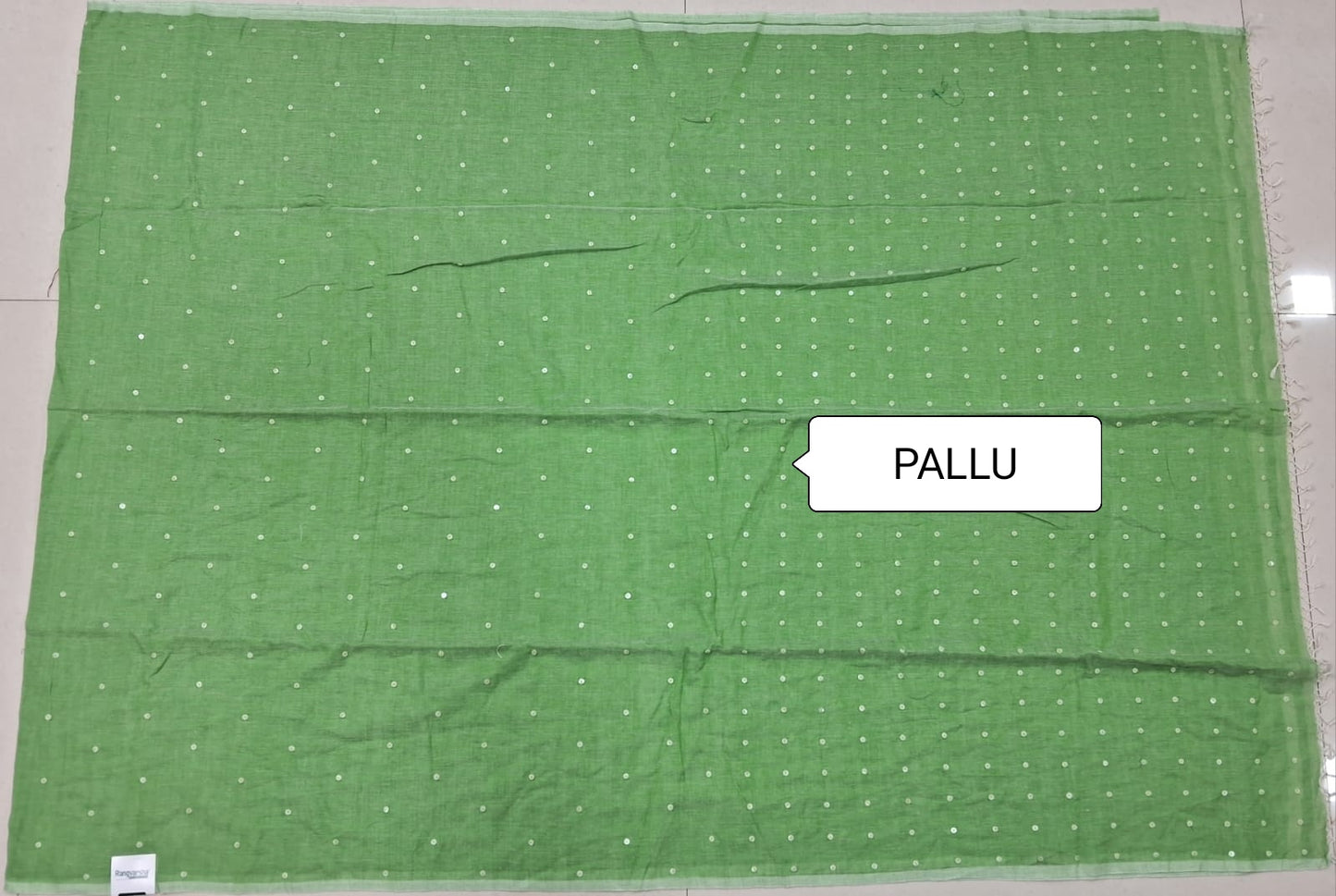 Green Khadhi cotton saree
