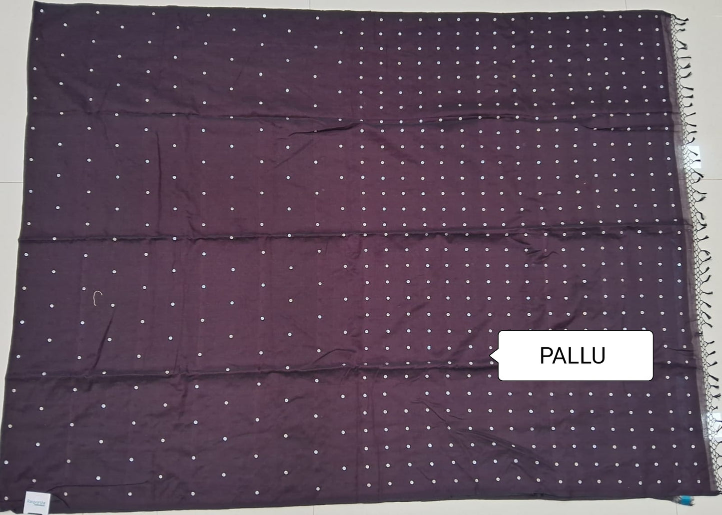 Wine Khadhi cotton saree