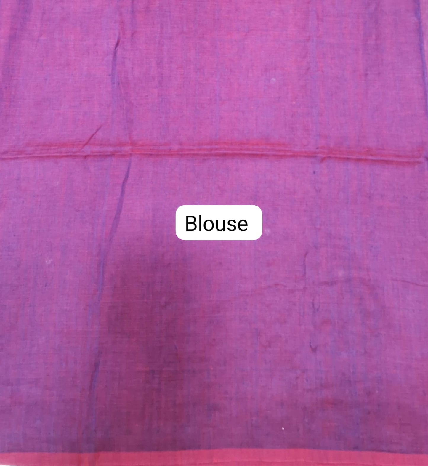 Purple shaded Khadhi Cotton Saree Blouse