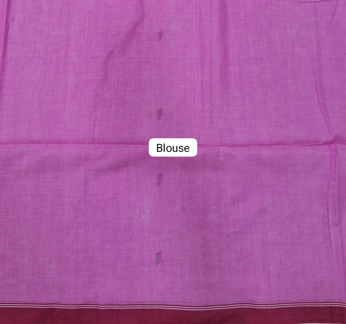 Dark Pink Khadhi Cotton Saree