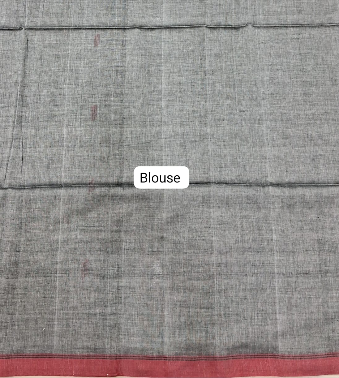 Elephant Grey Khadhi Cotton Saree