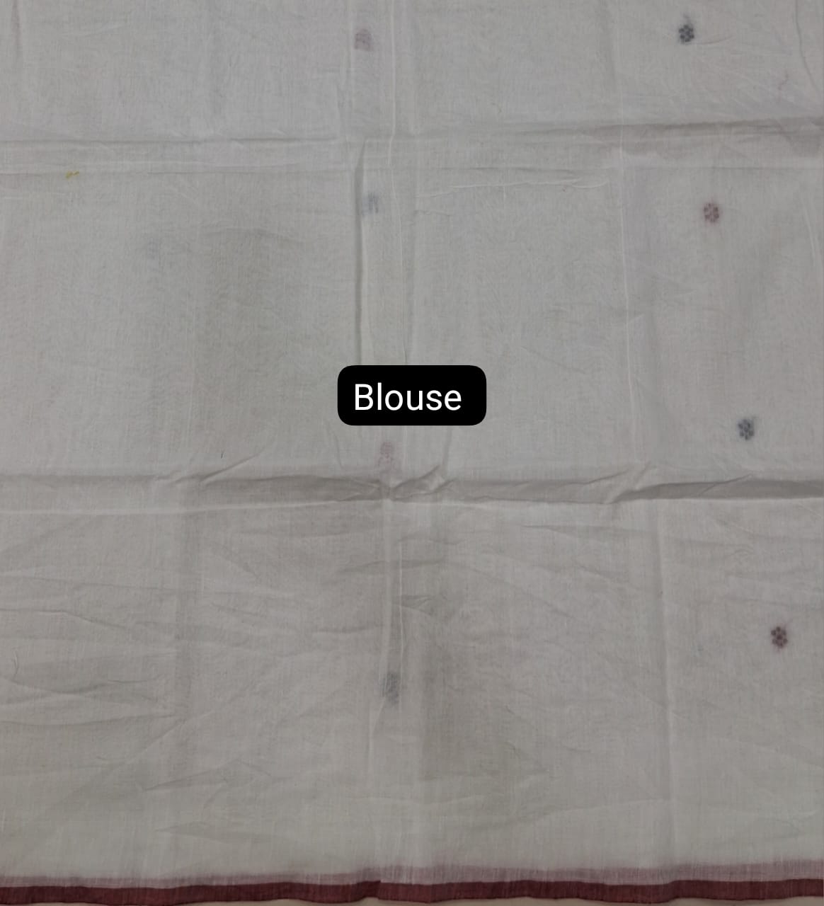 White Khadhi Cotton Saree