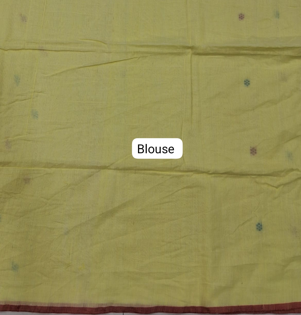 Lemon Yellow Khadhi Cotton Saree