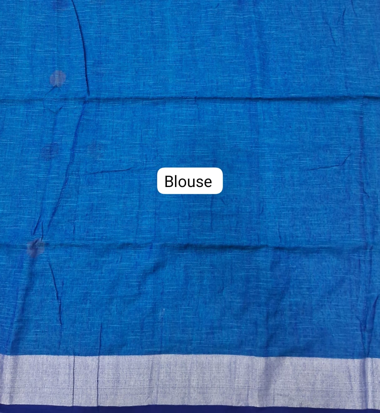 Sky Blue Khadhi Cotton Saree