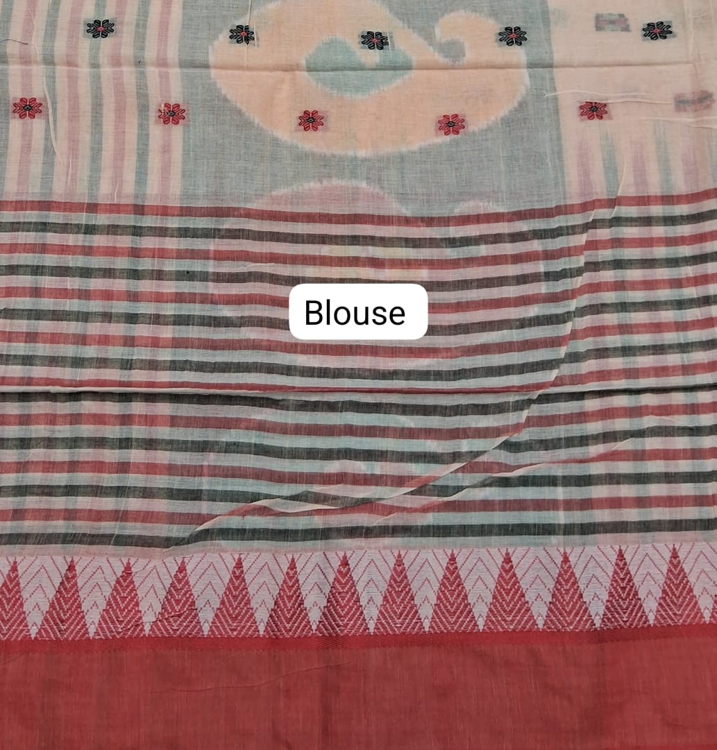 Beige Khadhi Cotton Saree