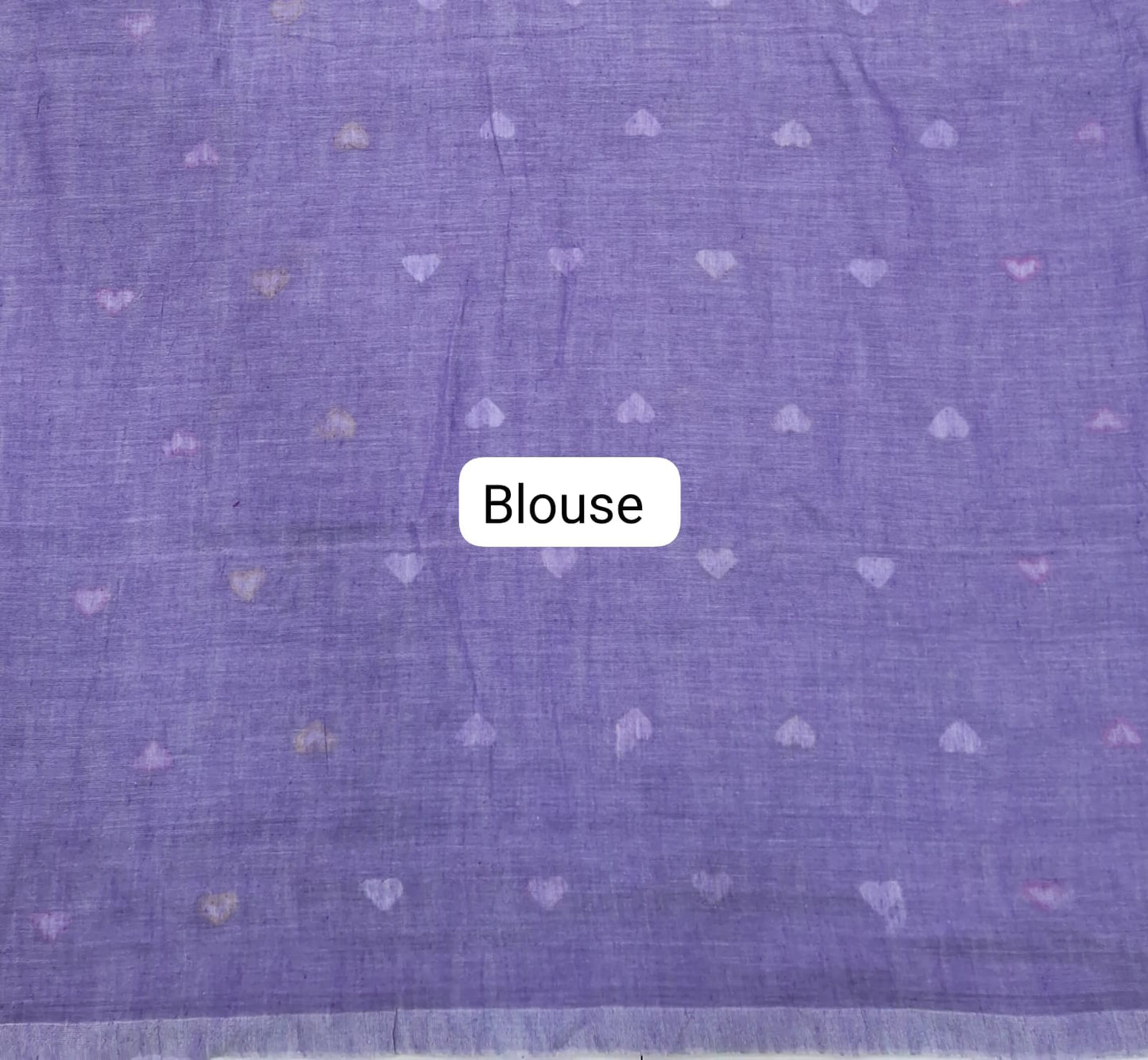Lavender Khadhi Cotton Saree