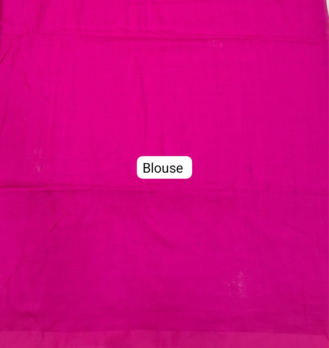 Pink Khadhi Cotton Saree
