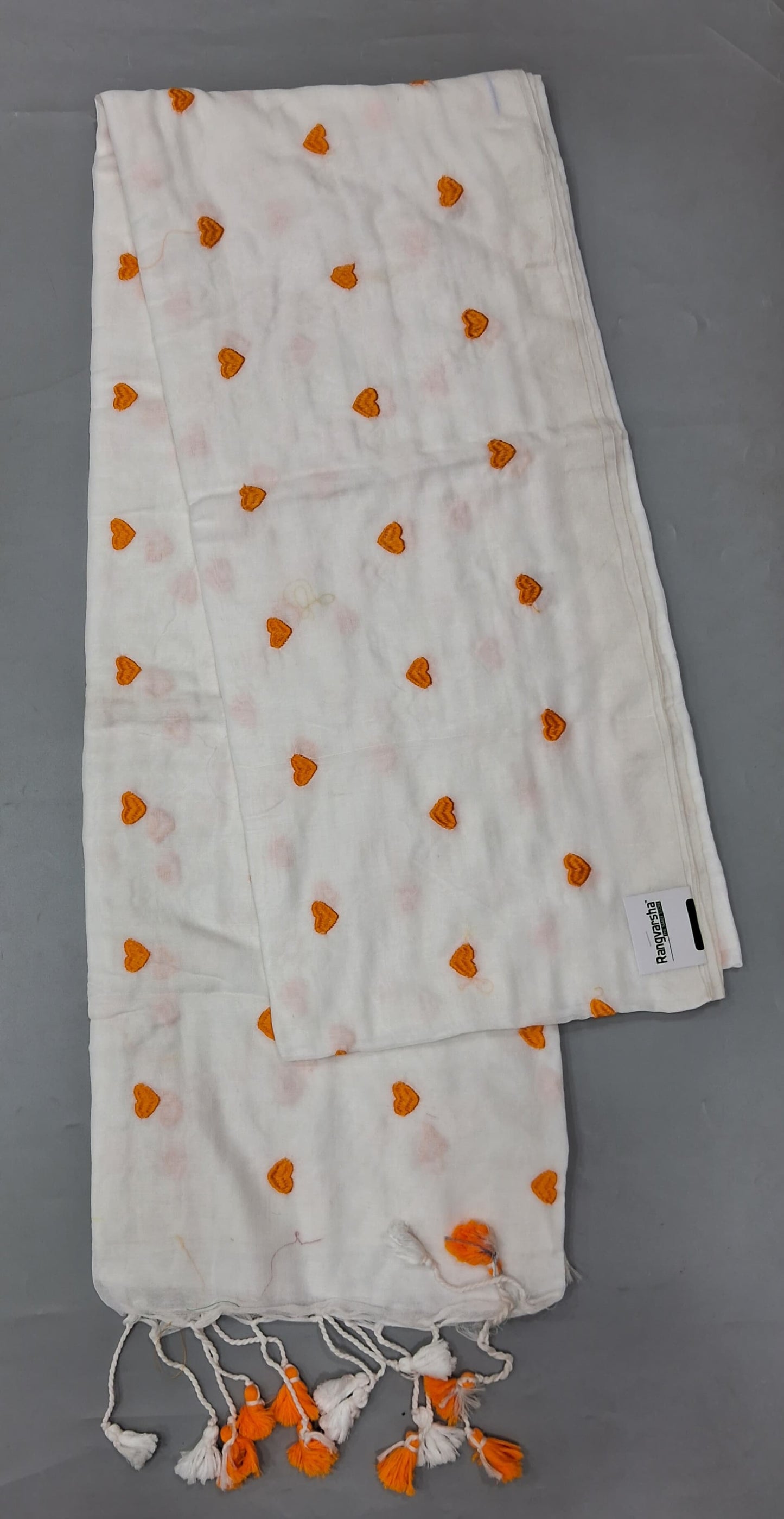 White Khadhi Cotton Saree