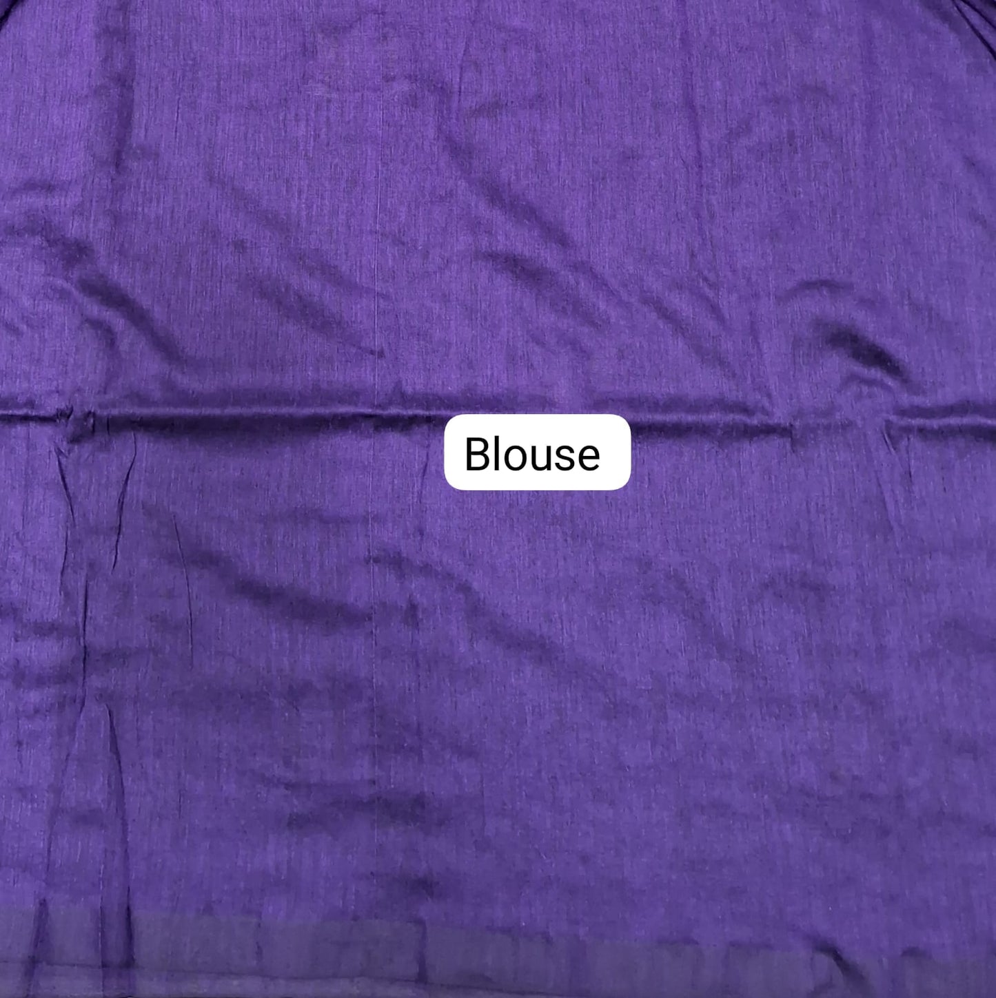Purple Khadhi Cotton Saree Blouse