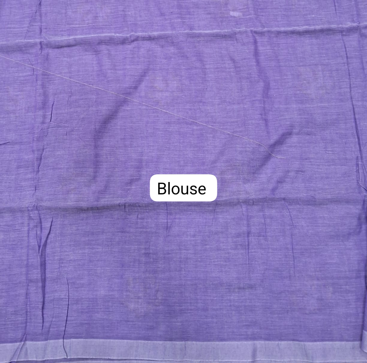 Lavender Khadhi Cotton Saree blouse