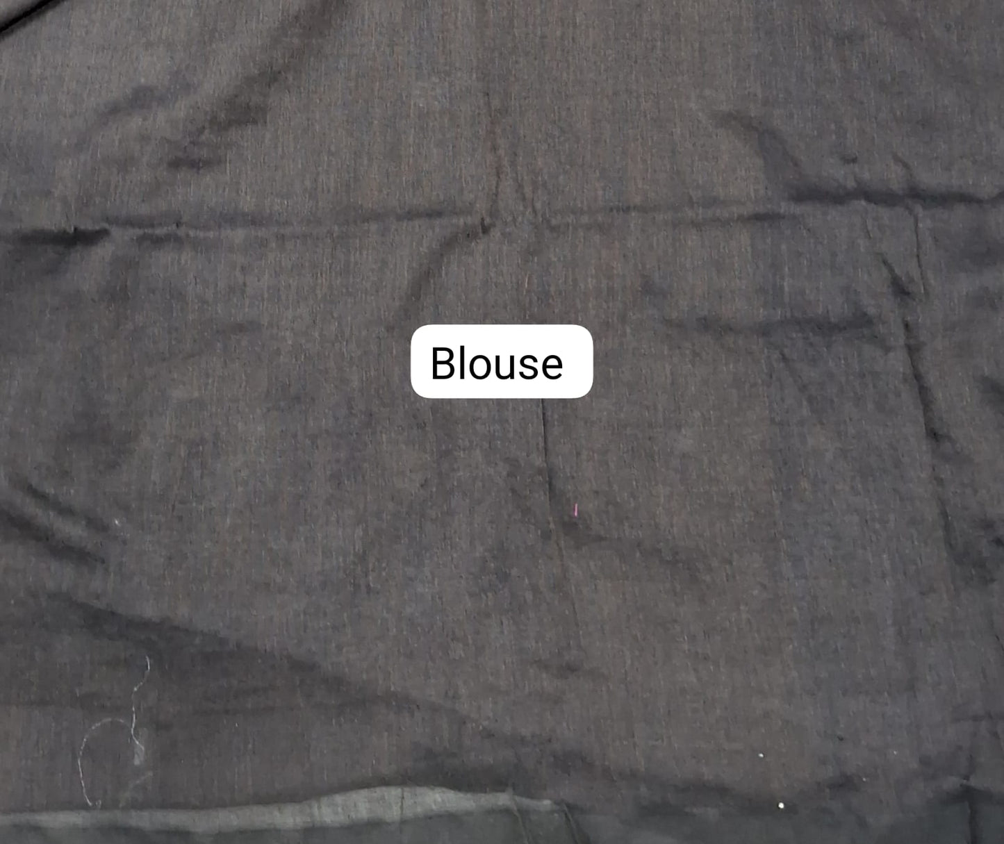 Walnut Brown Khadhi Cotton Saree Blouse