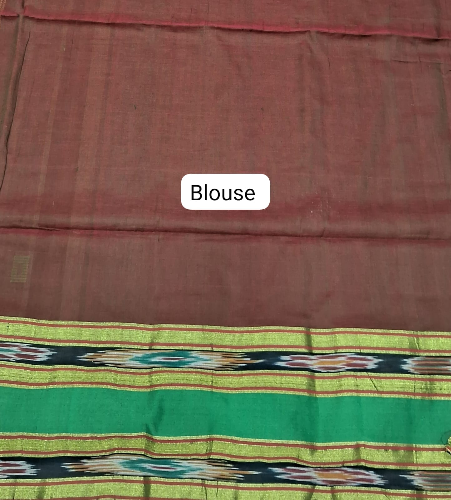 Walnut Brown Khadhi Cotton Saree