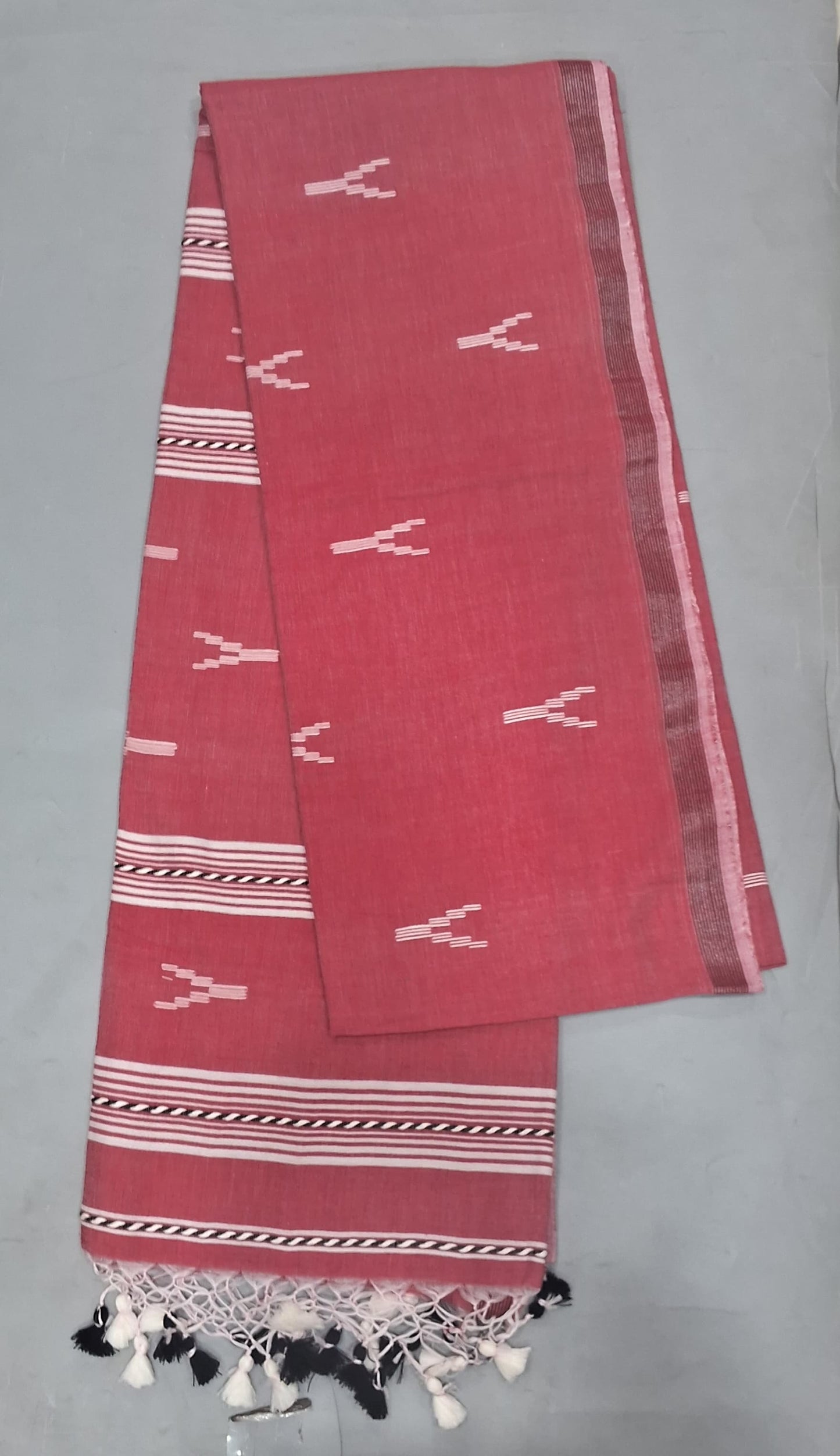 Pink Khadhi Cotton Saree